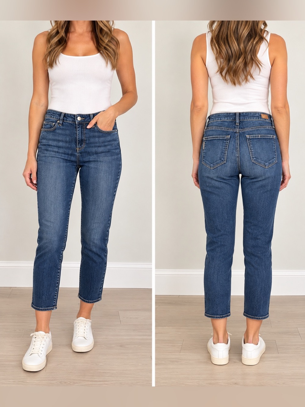Paige Premium Denim Roe Capri Jeans Size 27 Dark Wash Straight Leg